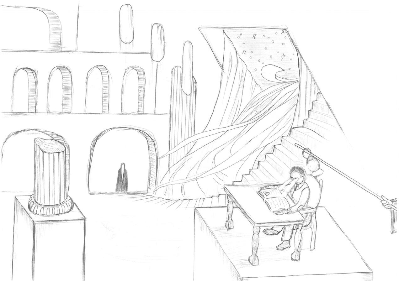 I See - This is probably the “newest” drawing in this 50-image series. I remember drawing it in 2013. It clearly shows how my visual thinking was shifting away from depicting the concrete world toward abstract ideas.