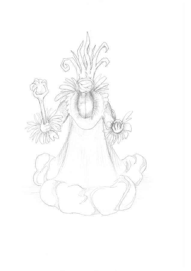 The King in Yellow - I drew this while trying to imagine what the mysterious King in Yellow from the horror book of the same name might look like. The image is a tribute to the intersection of horror and aesthetics.